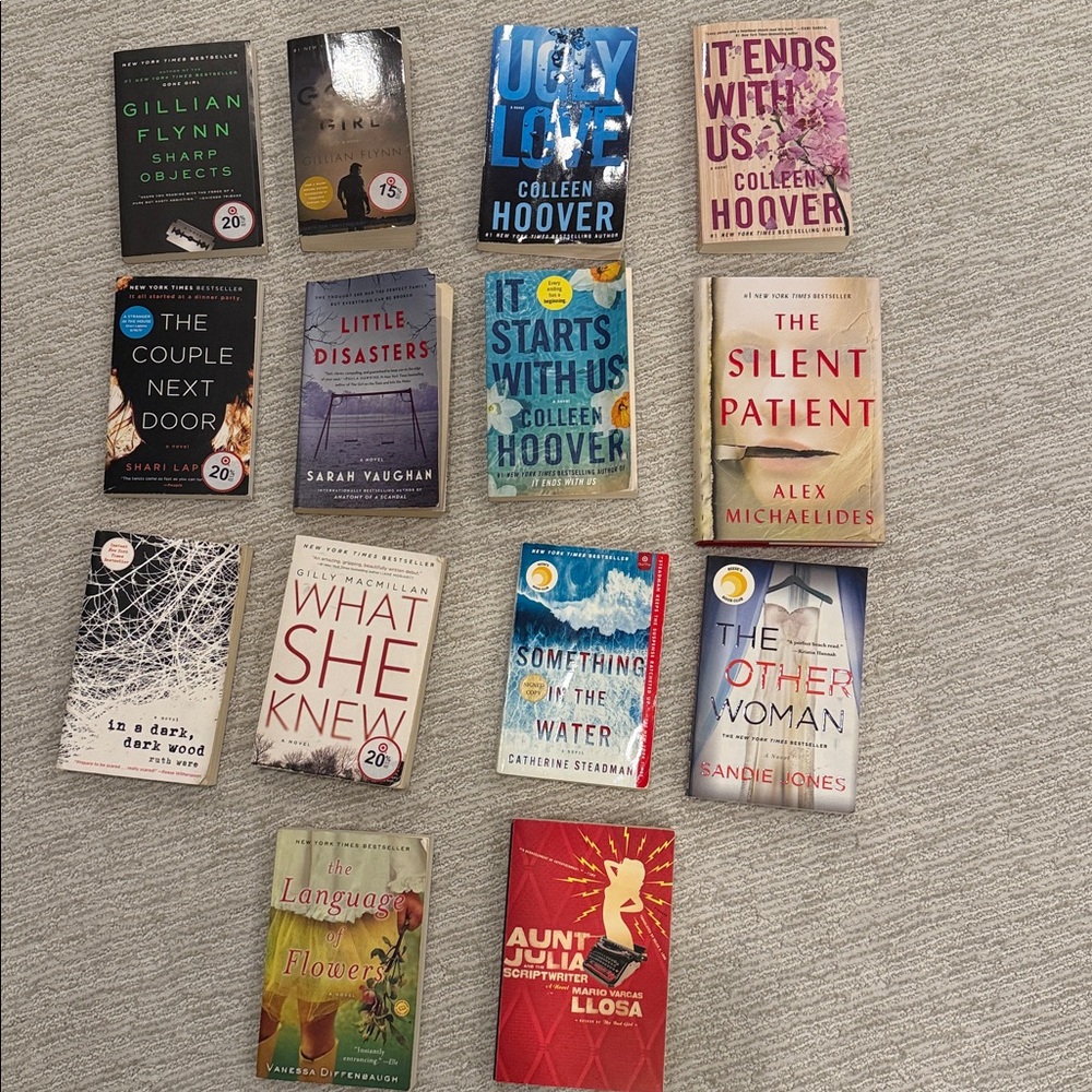 Collection of 14 Fiction Books